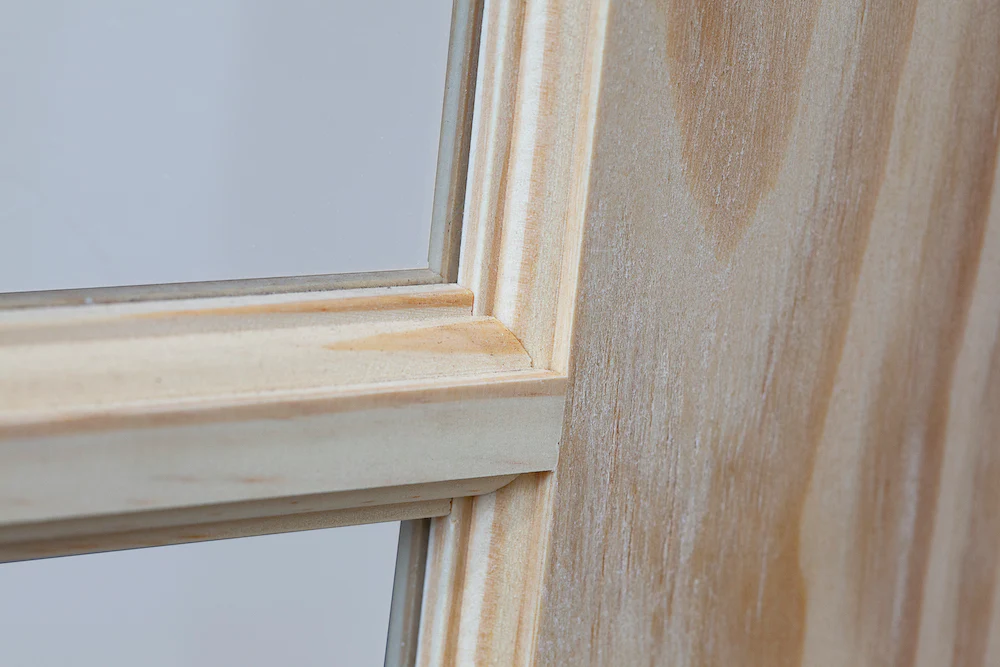 10 Lite Solid Core Pine Wood Glass Panel French Interior Door - Image 7