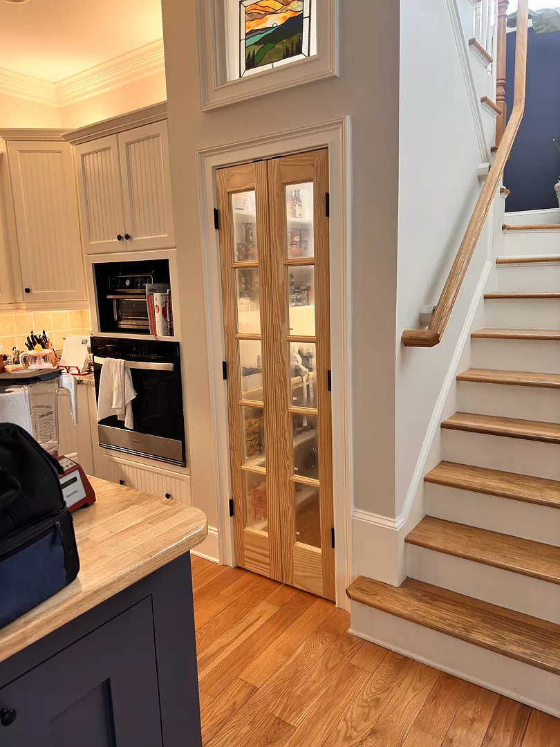 5 Lite Narrow French Interior Clear Pine Door - Image 4