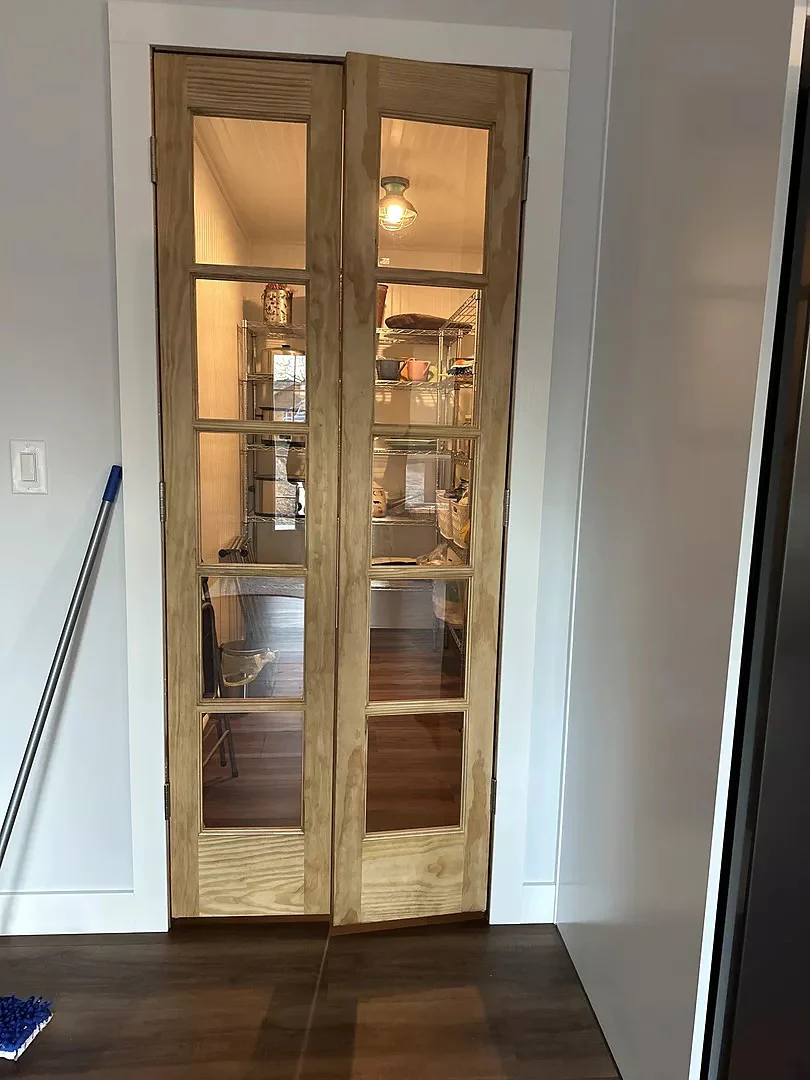 5 Lite Narrow French Interior Clear Pine Door - Image 6