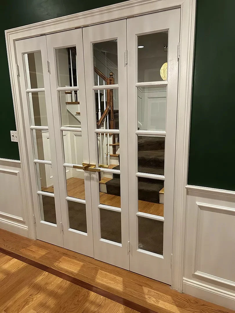 5 Lite Narrow French Interior Wood Door (Primed) - Image 4