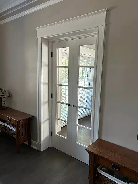 5 Lite Narrow French Interior Wood Door (Primed) - Image 7