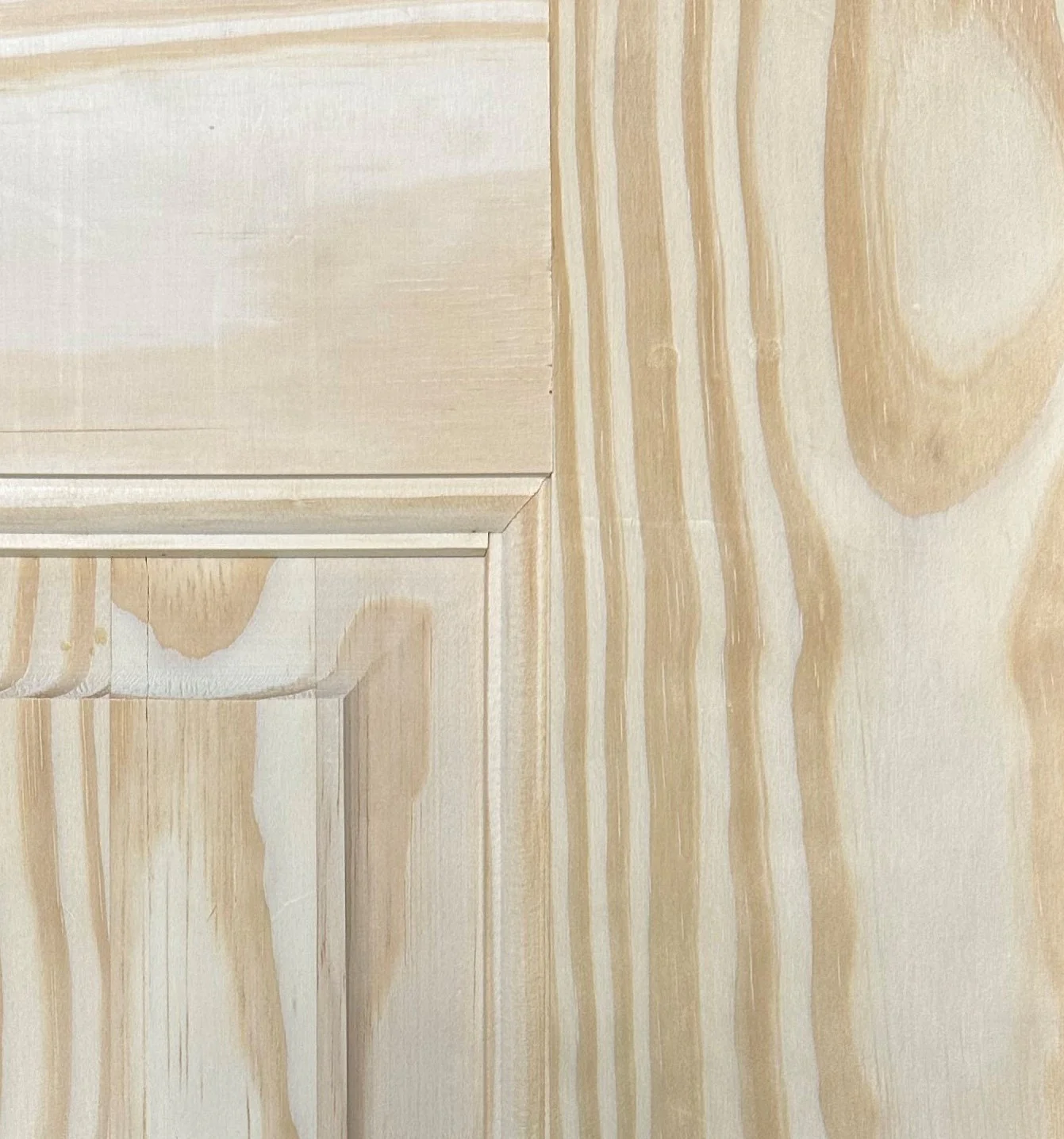 6 Panel Raised Single Hip Clear Pine Wood Interior Door - Image 3