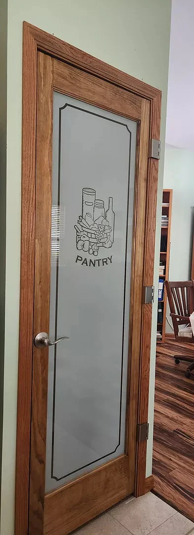 Single Lite Clear Pine Wood Pantry Door - Image 3