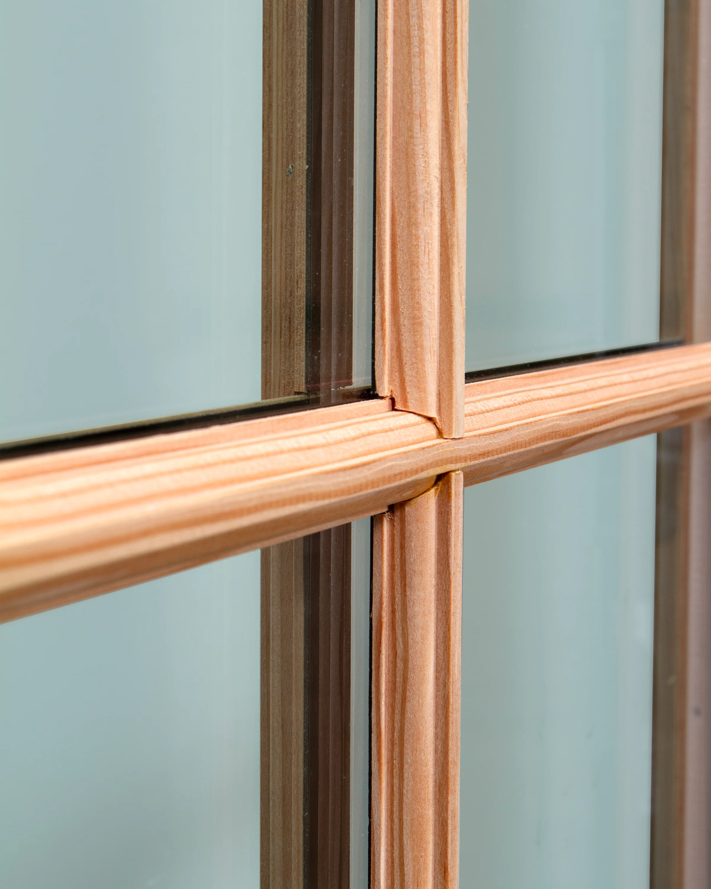 18 Lite Solid Core Pine Wood Glass Panel French Interior Door - Image 5