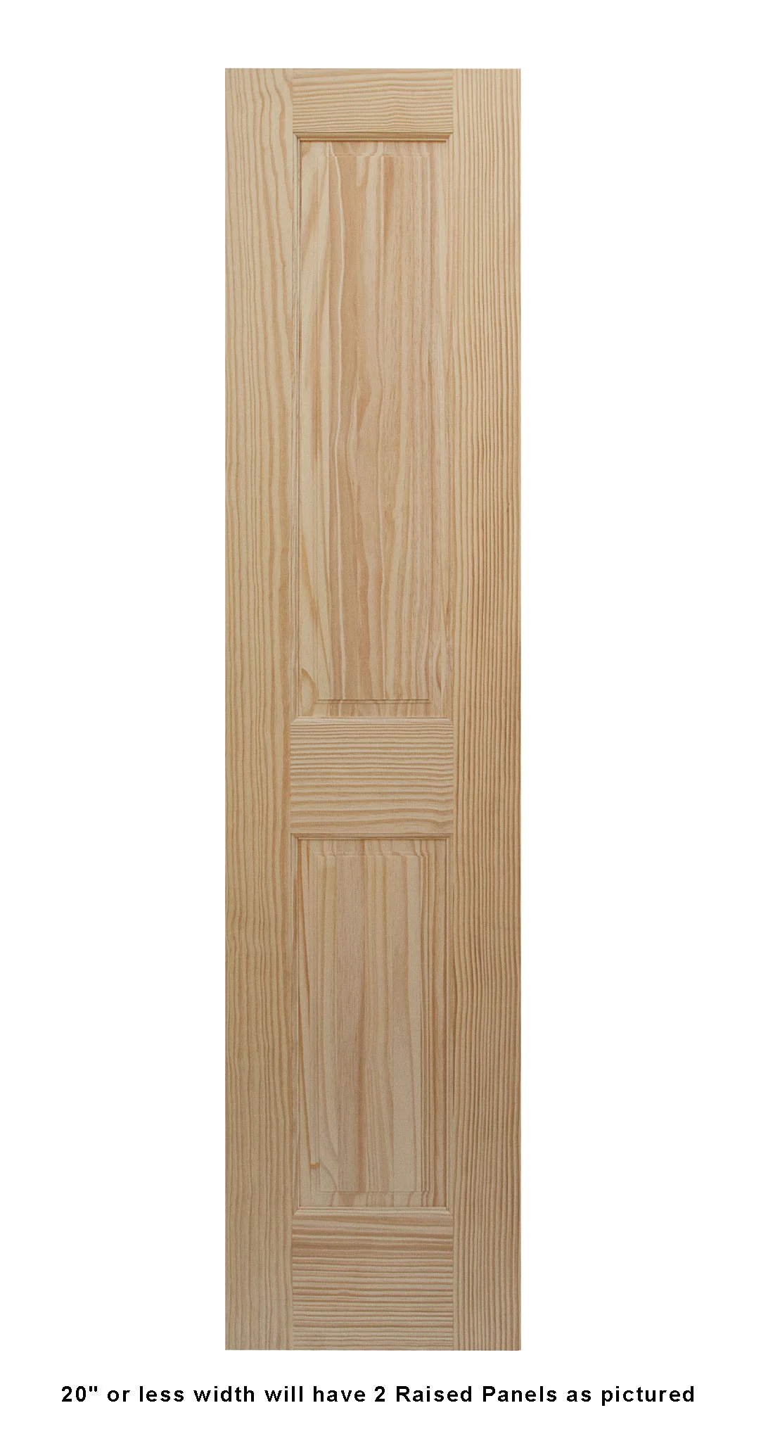 4 Panel Raised Double Hip Solid Pine Wood Interior Door - Image 5