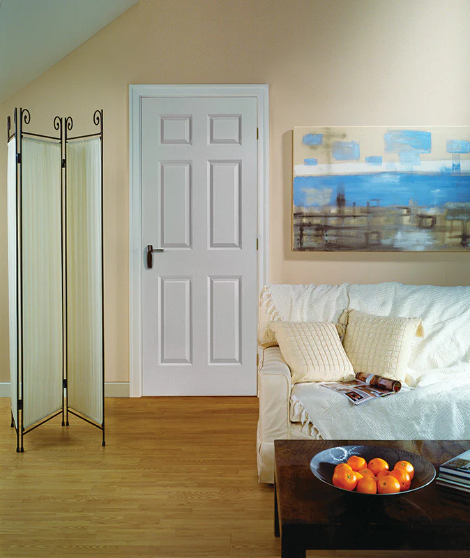 6 Panel Raised Double Hip Solid Pine Interior Door - Image 4