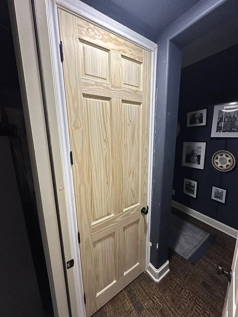 6 Panel Raised Double Hip Solid Pine Interior Door - Image 9