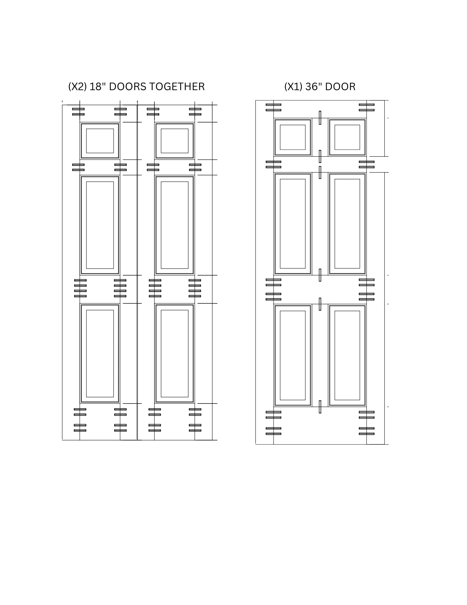 6 Panel Raised Single Hip Clear Pine Wood Interior Door - Image 8